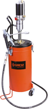 Нагнетатель смазки GROZ GR45431 пневматический (50:1), объем 50 кг [GR45431]