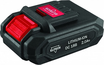 Аккумулятор ELITECH 18,0V 2.0 Ач Li-Ion 1820.098600 192575
