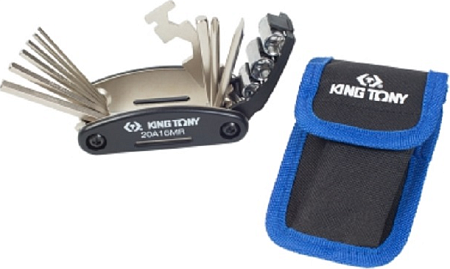 Набор инструментов для ремонта велосипедов KING TONY 20A16MR 16 элементов [20A16MR]