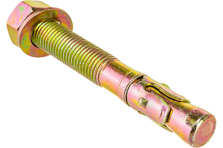 Анкер клиновый М20х160мм 6 шт, желтопасированный, ЗУБР 302032-20-160