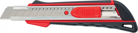 Нож для строительных работ MATRIX 18 мм нож, выдвижное лезвие, метал. направляющая, [78933]