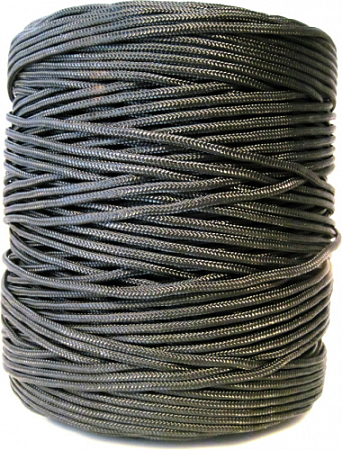 Шнур плетеный КАНАТ ПА 6,0 мм 16 пр. (оплетка черная)