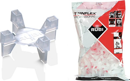 Крестики для плитки RUBI TwinFlex 2,0 - 5.0 мм (пакет 100 шт.) [02956]