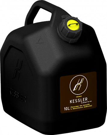 Канистра для ГСМ и технических жидкостей KESSLER универсальная 10 литров черная [А1-02-07]