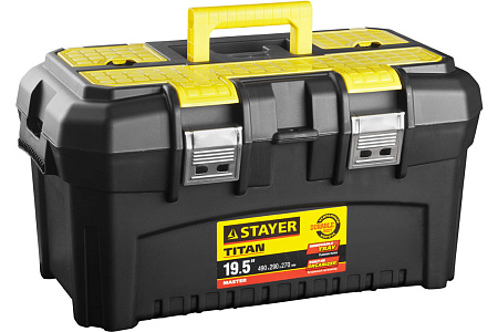 Ящик для инструмента "TITAN-19" пластиковый, STAYER 38016-19