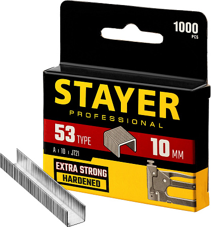 Скобы для степлера STAYER тип 53, 10 мм, 1000 шт