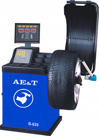 Балансировочный стенд AE&T В-829 для литых колес 10-24" до 65 кг, автоввод 3 парам. [B-829]