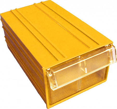 Пластиковый короб СТЕЛЛА C-2 140 х 250 х 100 мм [желтый/прозрачный]