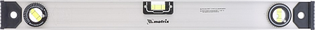 Уровень строительный MATRIX 600 мм алюминиевый "рельс", , 3 глазка (1 поворотны [34023]