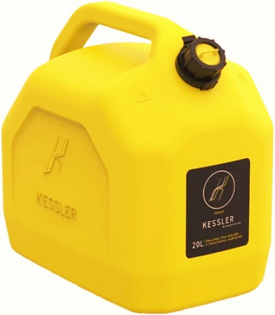Канистра для ГСМ и технических жидкостей KESSLER универсальная 20 литров желтая [А1-02-03]