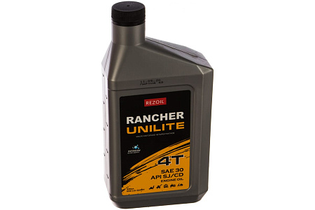Масло моторное Rancher UNILITE 4х-т минеральное SAE 30 API SJ/CF 0.946л